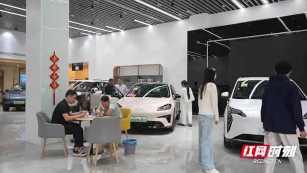 宜章县：新能源汽车销售走俏