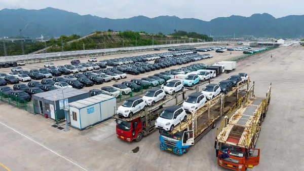 浙江金华：新能源汽车开辟运输新通道