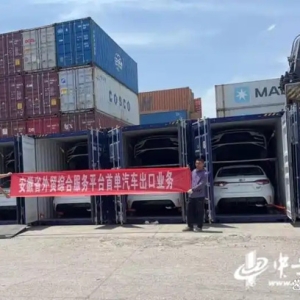 安徽首批依托省外综服平台出口“二手车”驶向非洲